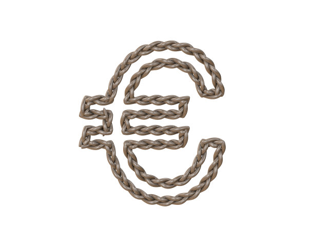 绳子欧元符号图片下载