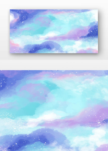 蓝色渲染晕染背景图片下载