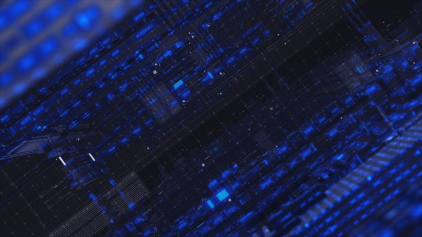 几何抽象背景与连接的线和点。图片下载