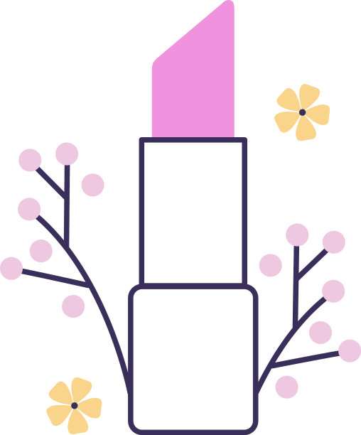 卡通粉色口红图片下载