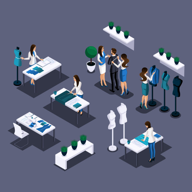 大件作品的等距三维图片下载