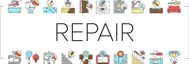 家庭维修职业收集图标设置图片下载