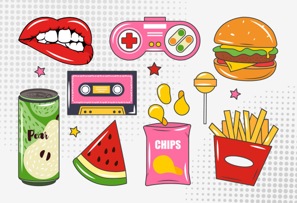 流行艺术元素图片下载