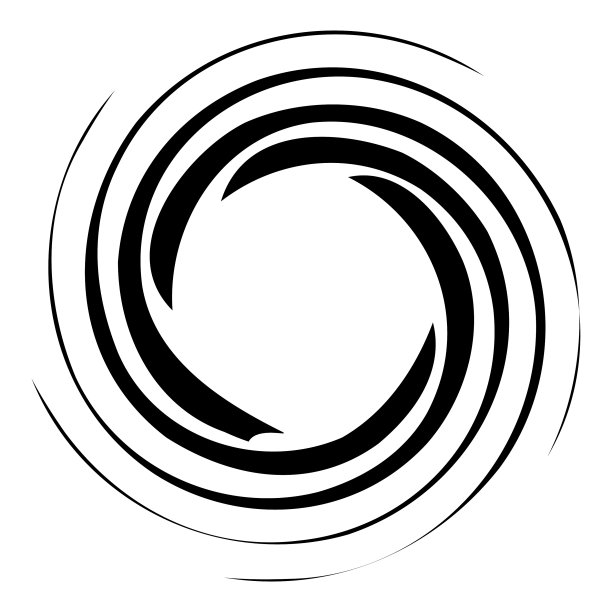 旋转星系抽象的平面图标孤立上图片下载