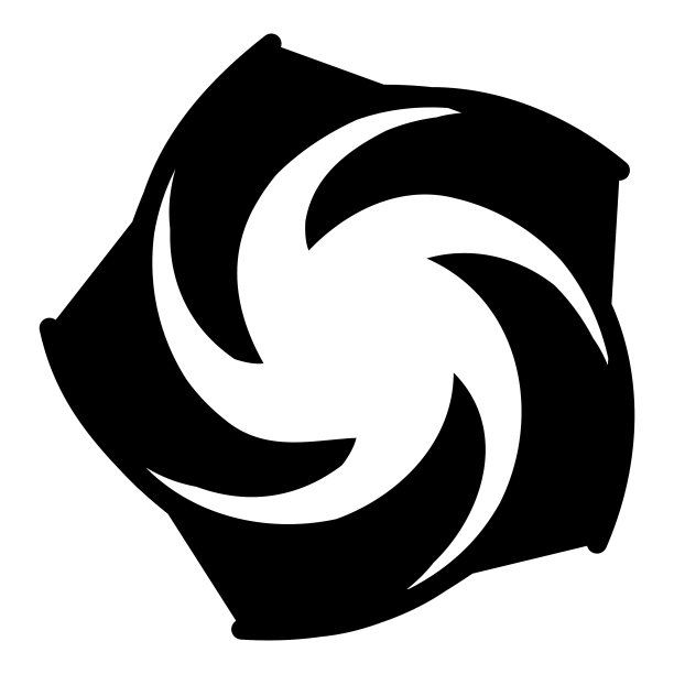 星形抽象象形平面图标孤立在白色上图片下载