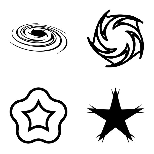 Stars1-2starfall平面图标被隔离在白色上图片下载