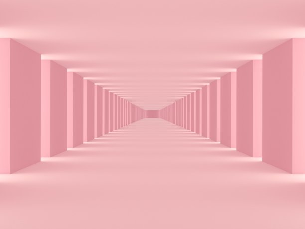 粉红色空明亮的房间图片下载