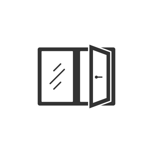 窗口图标在平式开窗上孤立图片下载