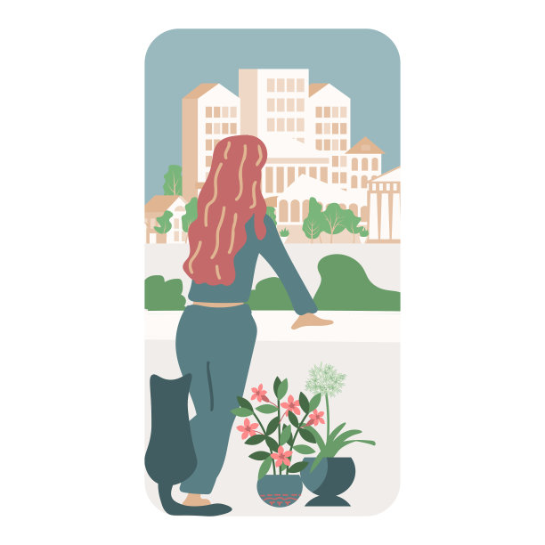 女孩和窗口图片下载