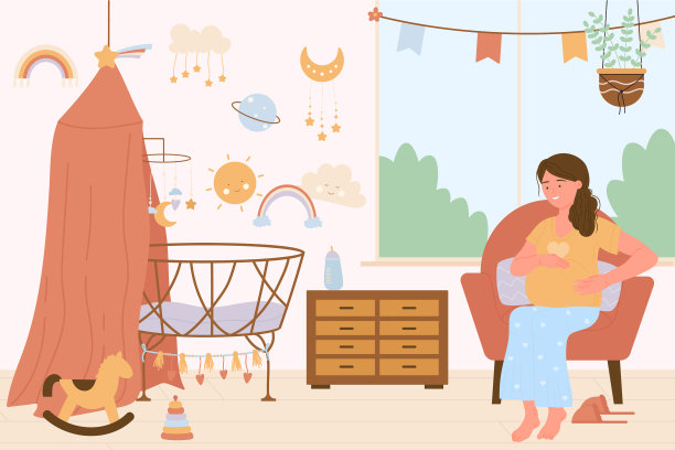 快乐的年轻孕妇坐在窗边图片下载