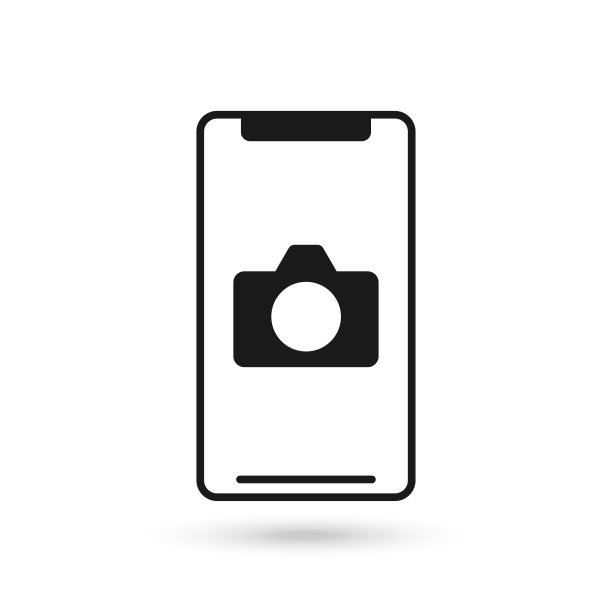 手机平面设计图标相机标志。图片下载