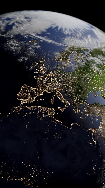 Planet Earth At Night Global Connections比特币高质量图片下载