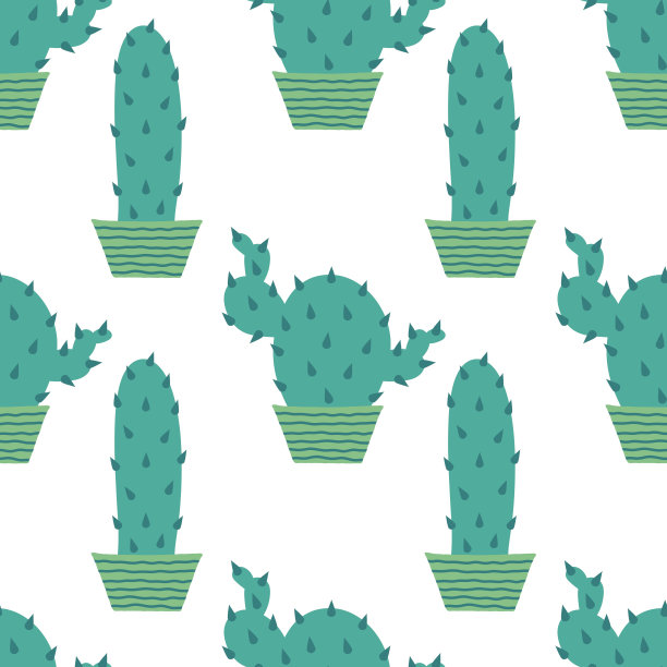 夏季仙人掌印刷织物和纺织品和包装和礼品和卡片和亚麻布图片下载