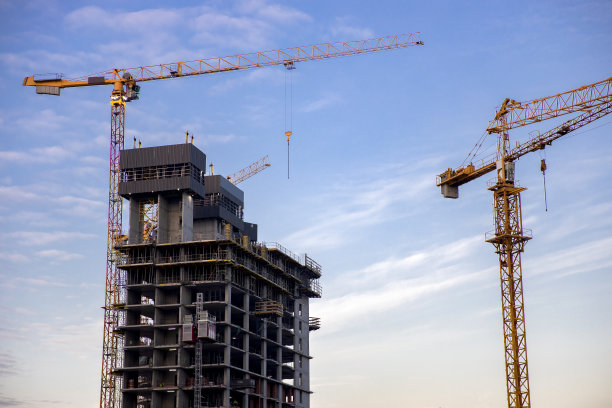 为新楼盘施工现场的股票照片图片下载