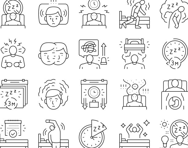 失眠者慢性问题图标设置图片下载