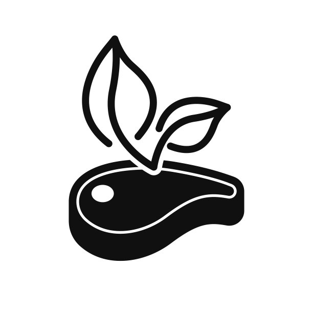 人造纯素肉是素食主义者的剪影图片下载