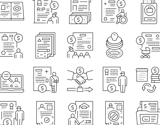 津贴财政帮助收集图标设置图片下载