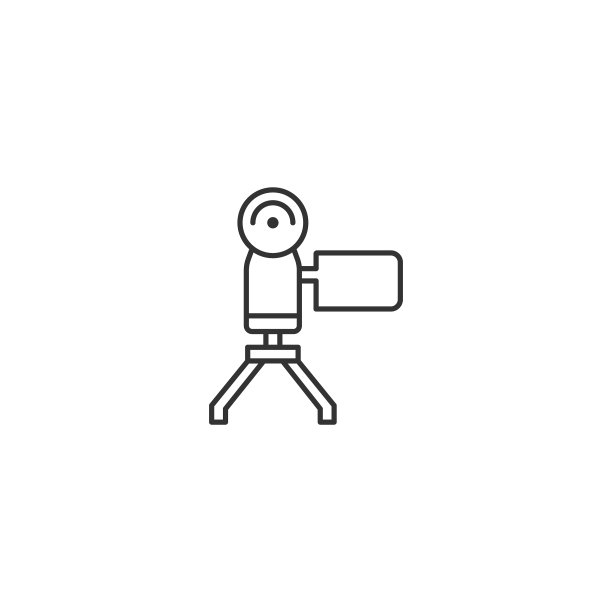 相机照片视频线图标电影制作图片下载