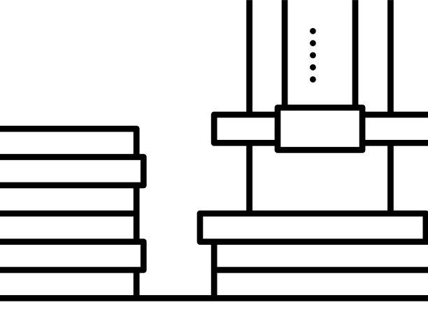 胶合板厂设备线图标图片下载