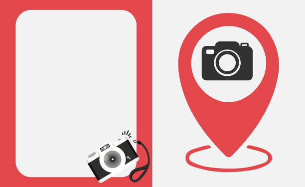 相机GPS图标与复制空间图片下载