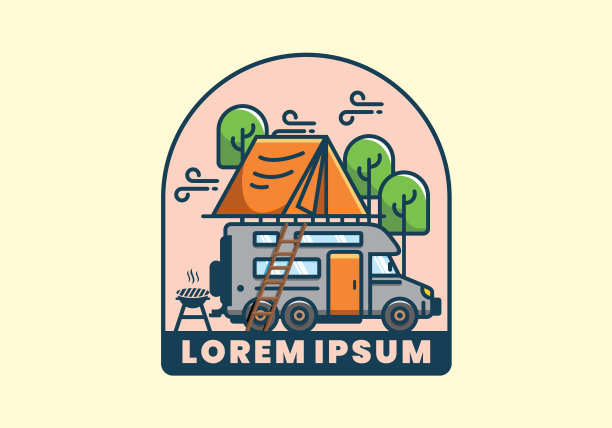 屋顶汽车露营公寓图片下载