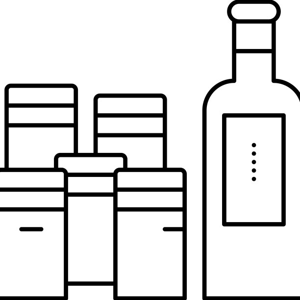 香料容器线条图标图片下载