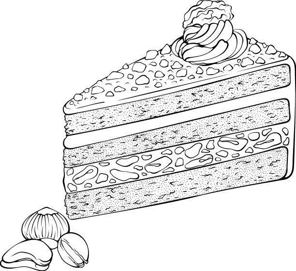 核桃仁蛋糕图片下载