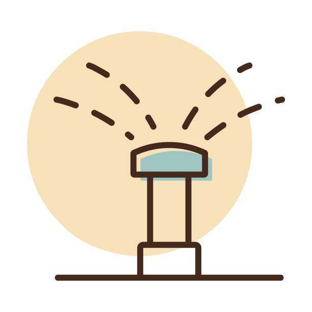 花园自动洒水图标图片下载