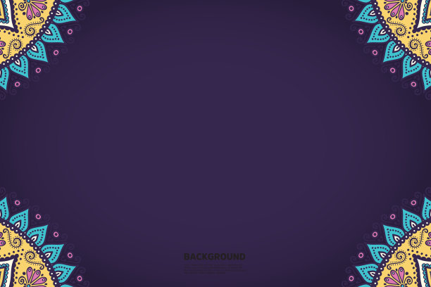 五彩缤纷的民族背景与曼荼罗卡图片下载