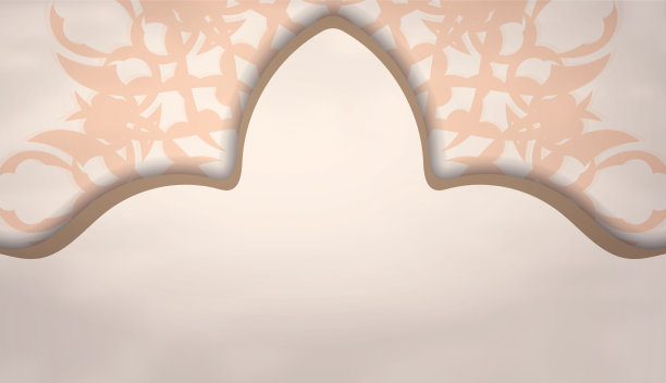 豪华的米色横幅与您的文本空间图片下载