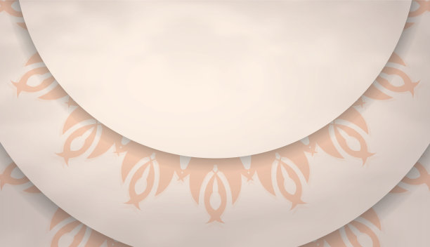 米色横幅与空间为您的文本和图片下载