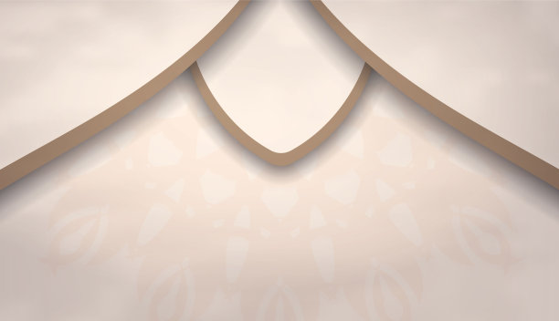 米色横幅与空间为您的文本和图片下载