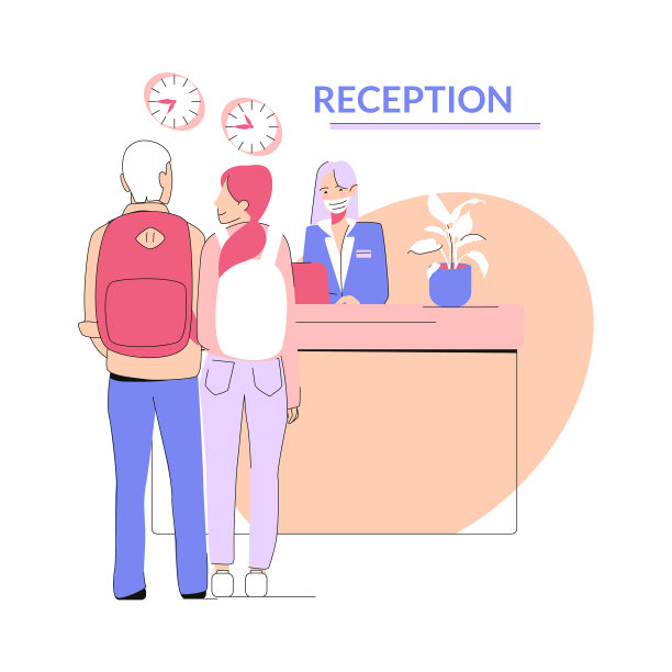 两个年轻人背着双肩包入住图片下载