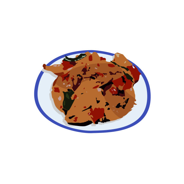 印尼Sambal cumi食品设计图片下载