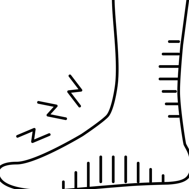 糖尿病足护理线图标图片下载