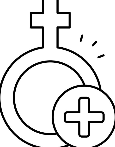 子宫疾病研究线性图标图片下载