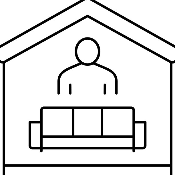 坐在沙发上行图标图片下载