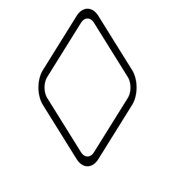 菱形平面图标孤立在白色背景图片下载