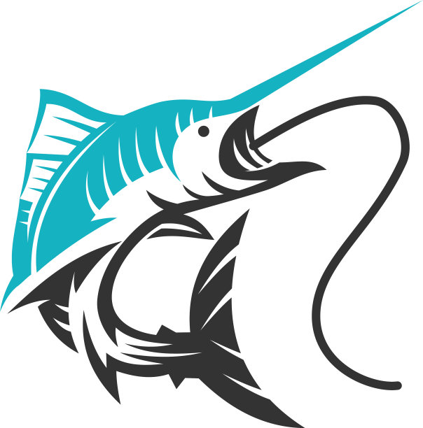 马林鱼钓鱼运动icon品牌标识图片下载