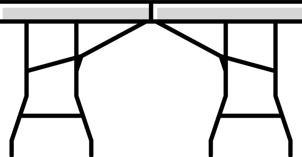 折叠桌面彩色图标图片下载