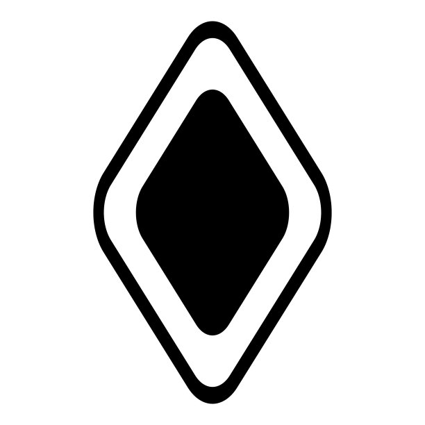 菱形平面图标孤立在白色背景图片下载