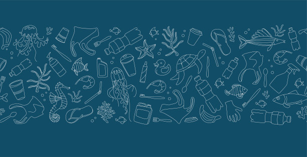 不使用塑料，拯救地球，零浪费。拯救海洋，生态问题图片下载