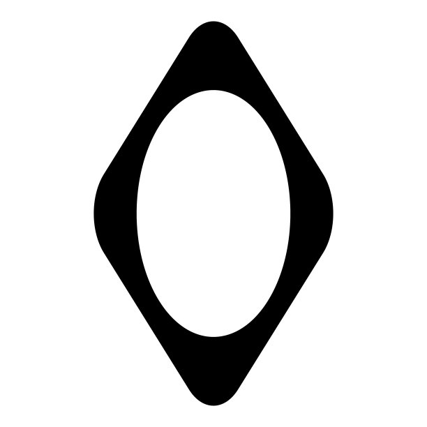 菱形平面图标孤立在白色背景图片下载