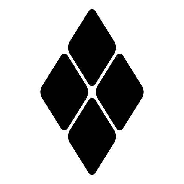 菱形平面图标孤立在白色背景图片下载