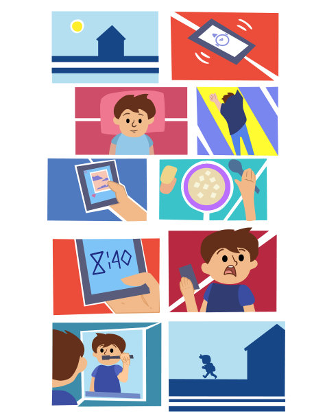 一天的学生生活图片下载