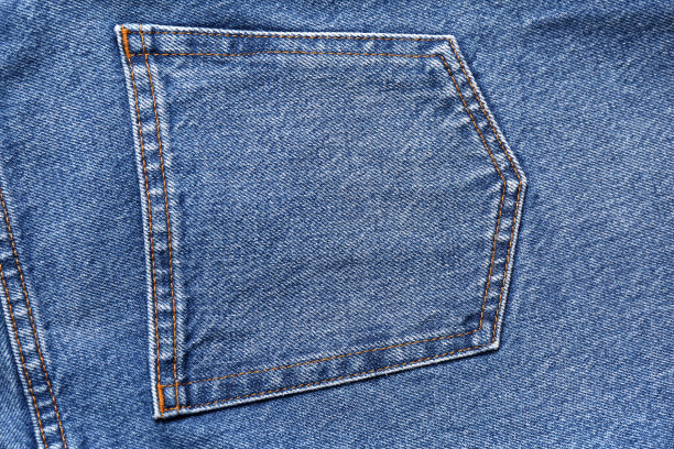 浅蓝色牛仔裤，后面的口袋为背景，特写图片下载