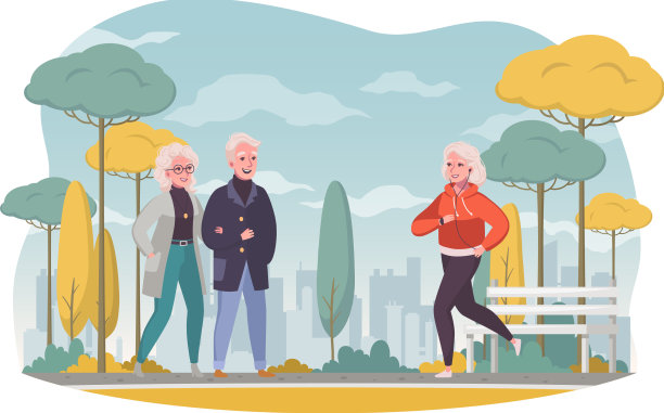 老年人卡通图片下载