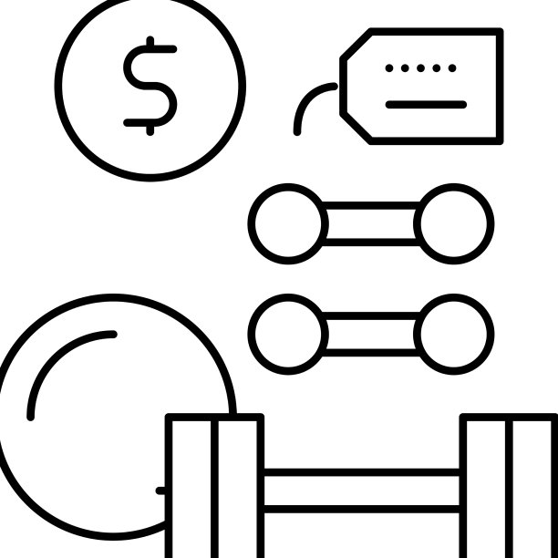 运动器材租赁线图标图片下载