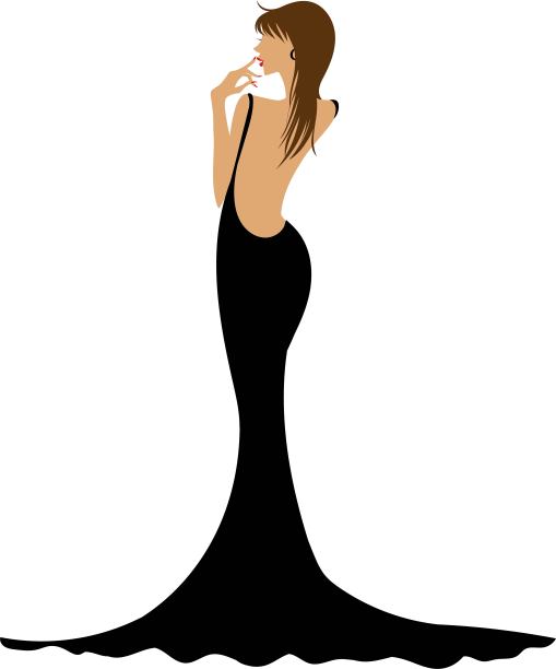 穿着晚礼服的女人图片下载