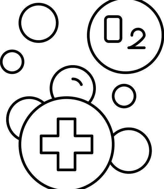 加氧水线稿图标图片下载